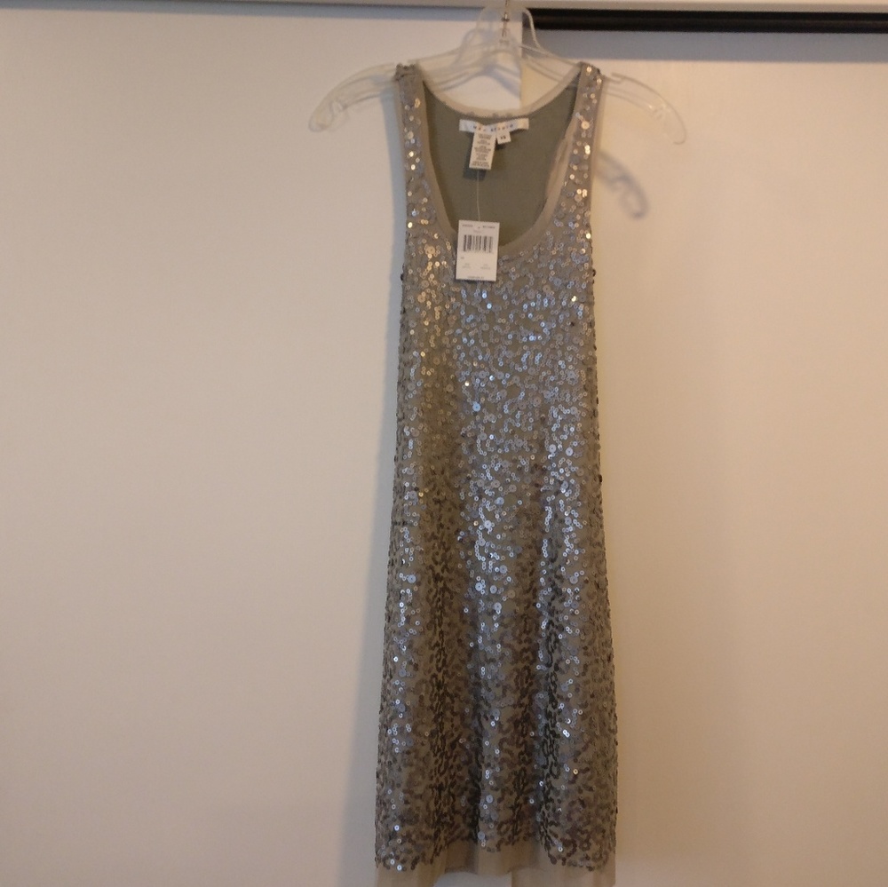 Max Studio sequin mini tank dress